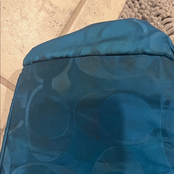 Coach Vintage Teal Signature Shoulder Bag - Picture 6 of 16